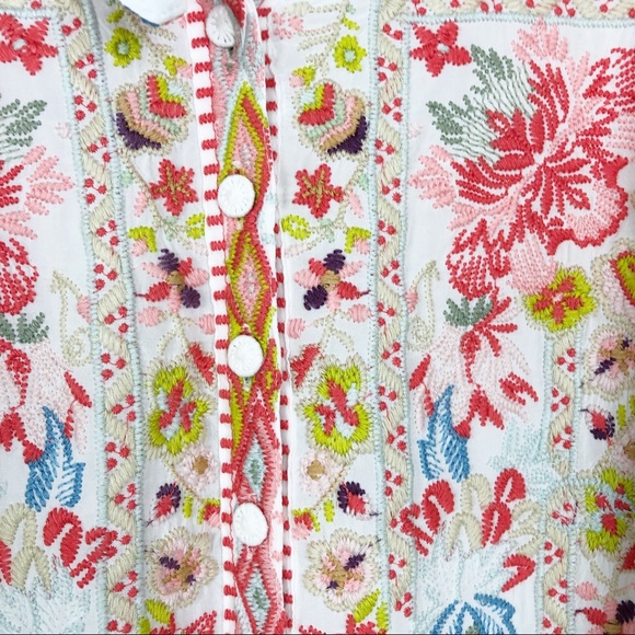 Johnny Was Biya Yoon Challis Blouse Size Small - Picture 5 of 8